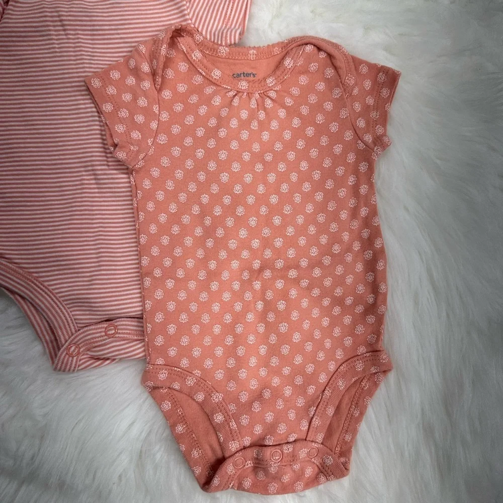 Carter’s Baby Girl bodysuit bundle 
Size 3 months​ - Picture 4 of 10